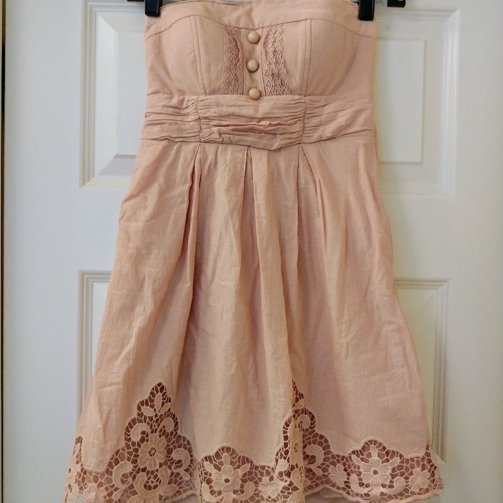 Flirty strapless dress